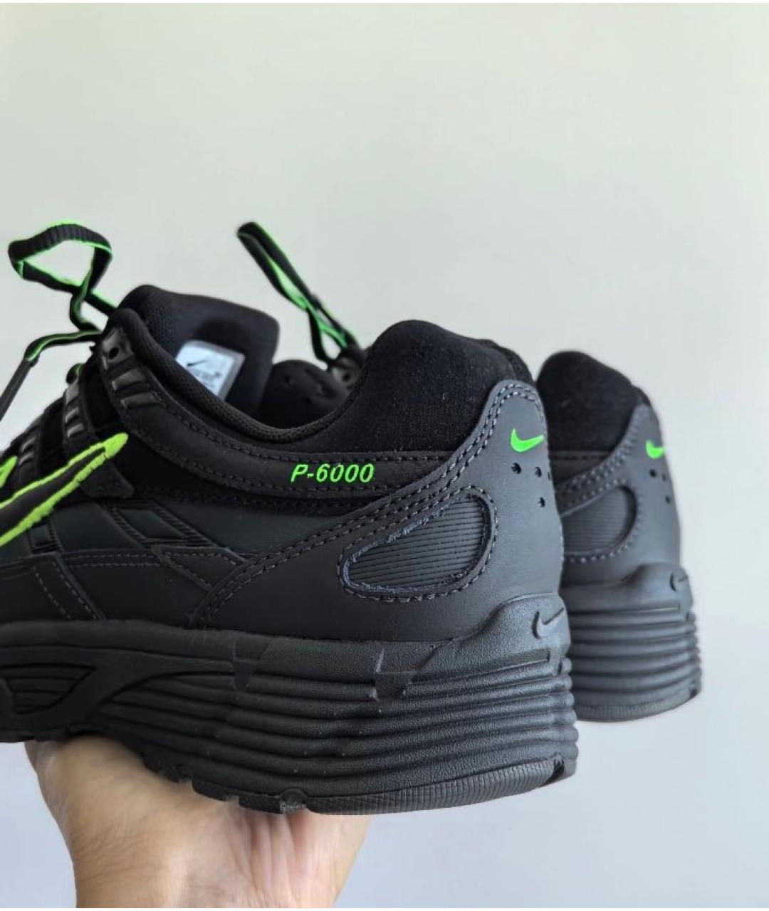 NIKE Черные замшевые низкие кроссовки / кеды, фото 7