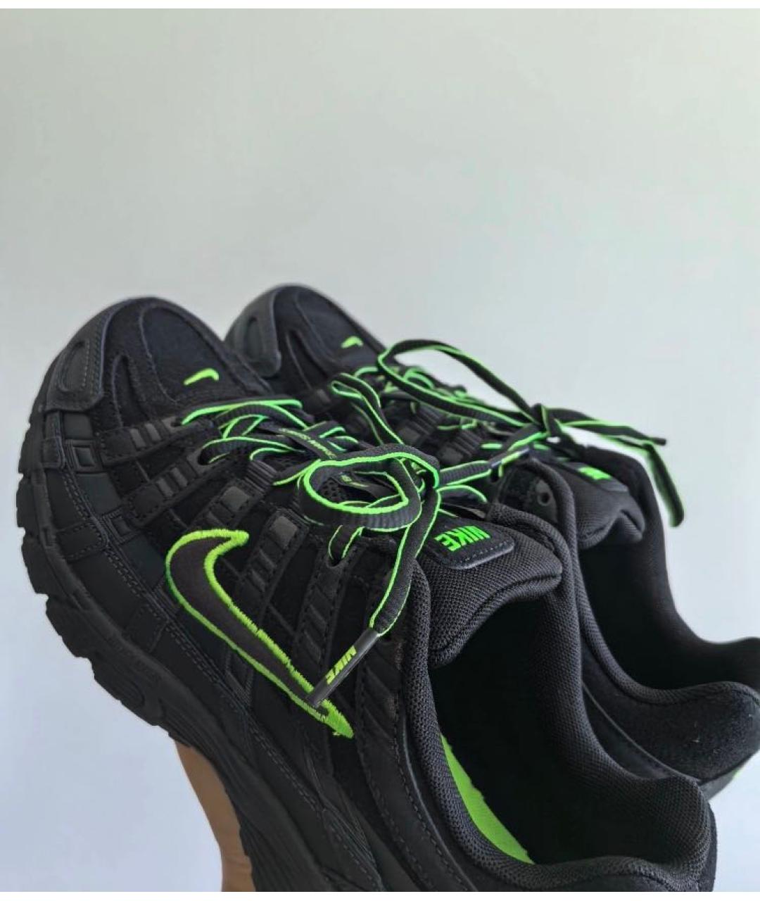NIKE Черные замшевые низкие кроссовки / кеды, фото 6