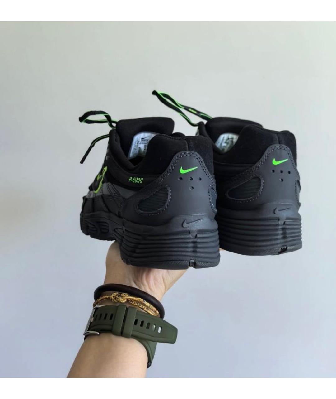NIKE Черные замшевые низкие кроссовки / кеды, фото 8