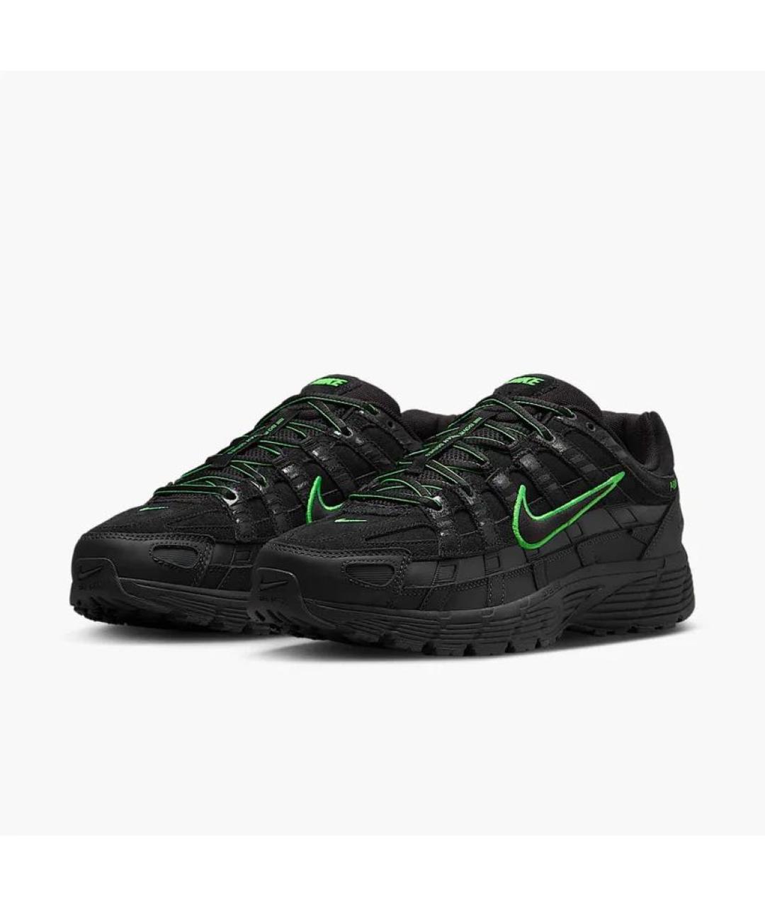 NIKE Черные замшевые низкие кроссовки / кеды, фото 2