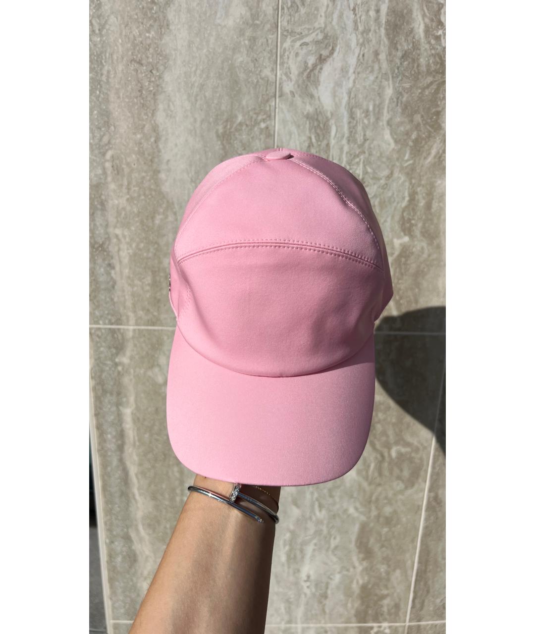 LORO PIANA Розовая льняная кепка, фото 9