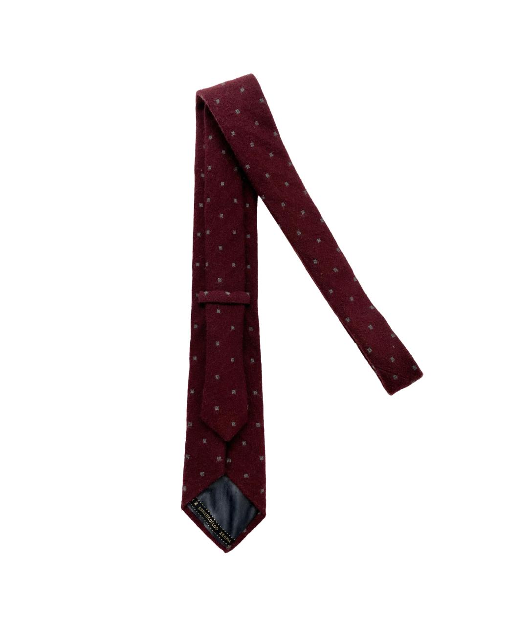 ERMENEGILDO ZEGNA XXX Бордовый галстук, фото 4