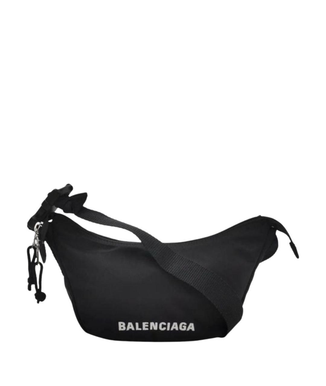 BALENCIAGA Черная поясная сумка, фото 1