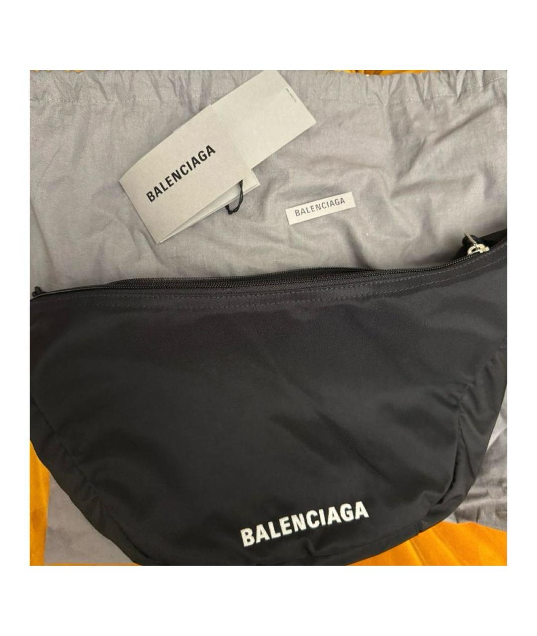 BALENCIAGA Черная поясная сумка, фото 8