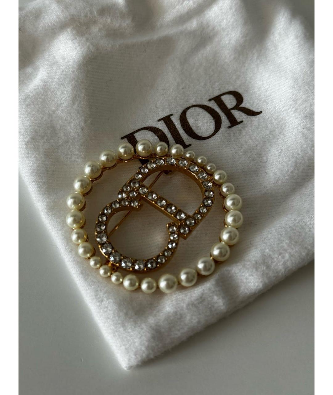 CHRISTIAN DIOR Золотая булавка / брошь, фото 2