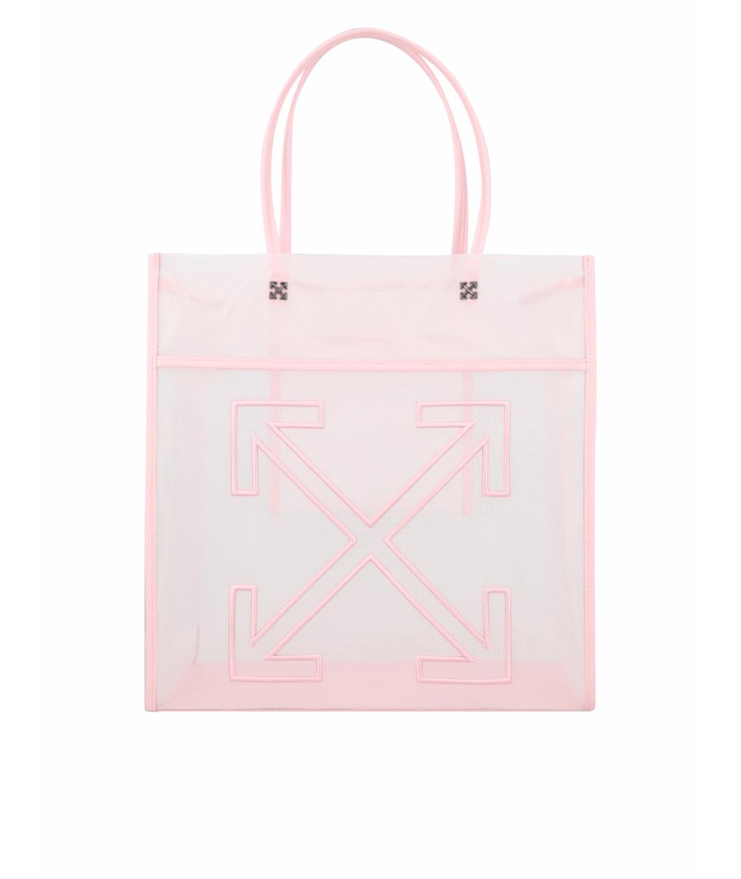 OFF-WHITE Розовая синтетическая сумка тоут, фото 1
