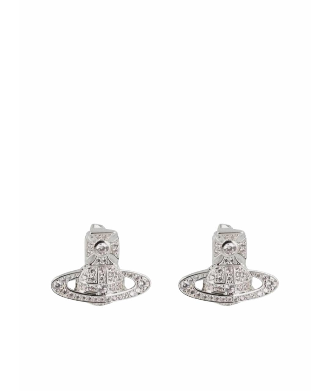 VIVIENNE WESTWOOD Серебряные металлические серьги, фото 1