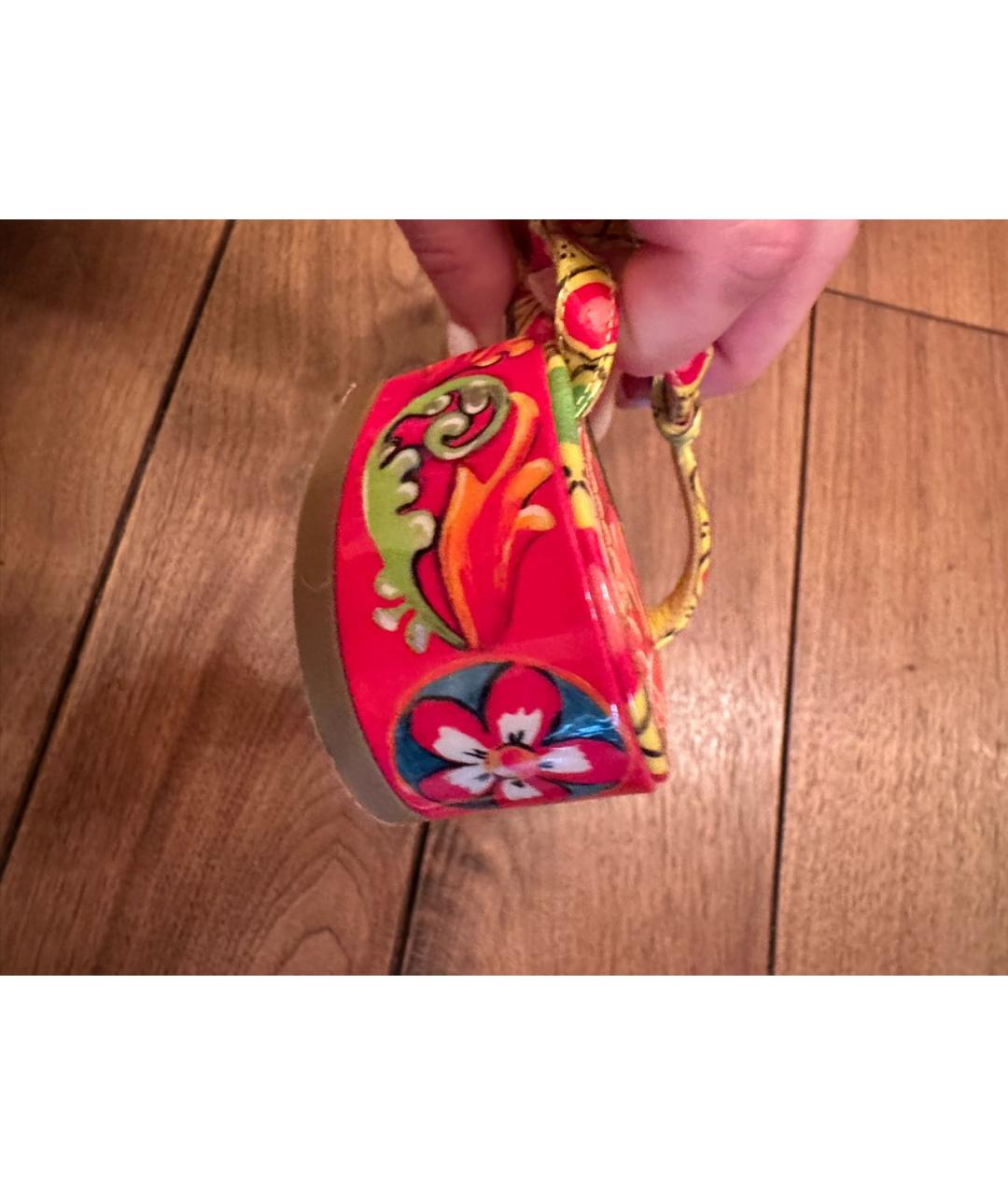 DOLCE&GABBANA Мульти кожаные босоножки, фото 5