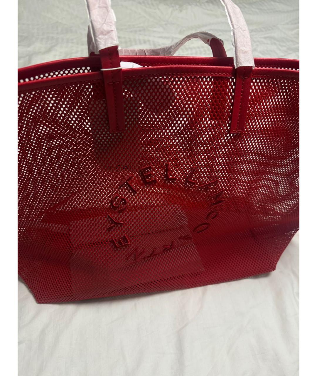 STELLA MCCARTNEY Красная сумка тоут, фото 7