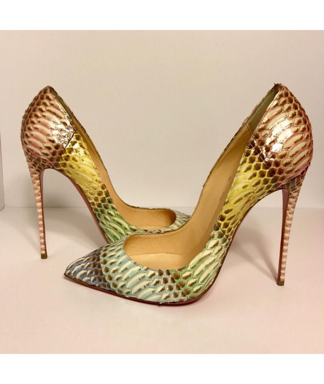 CHRISTIAN LOUBOUTIN Мульти туфли из экзотической кожи, фото 2