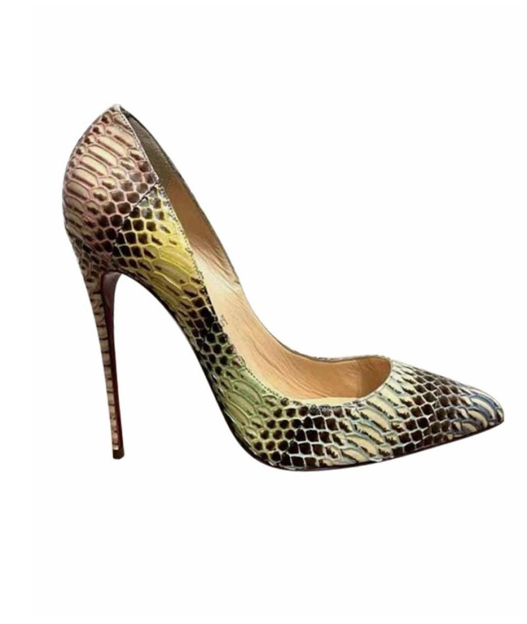 CHRISTIAN LOUBOUTIN Мульти туфли из экзотической кожи, фото 9