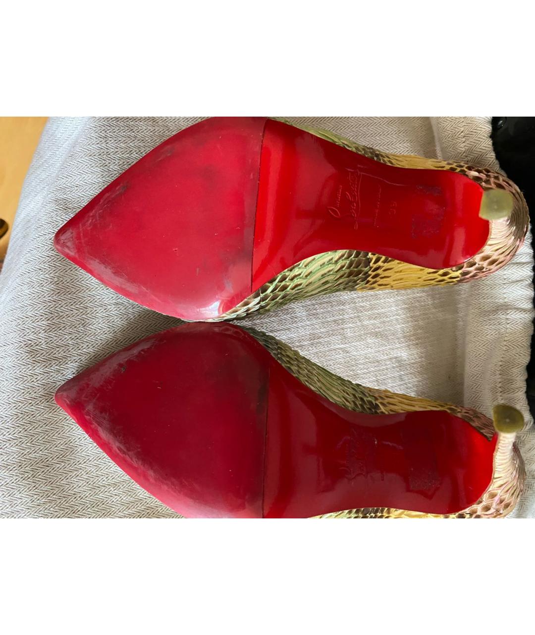 CHRISTIAN LOUBOUTIN Мульти туфли из экзотической кожи, фото 8