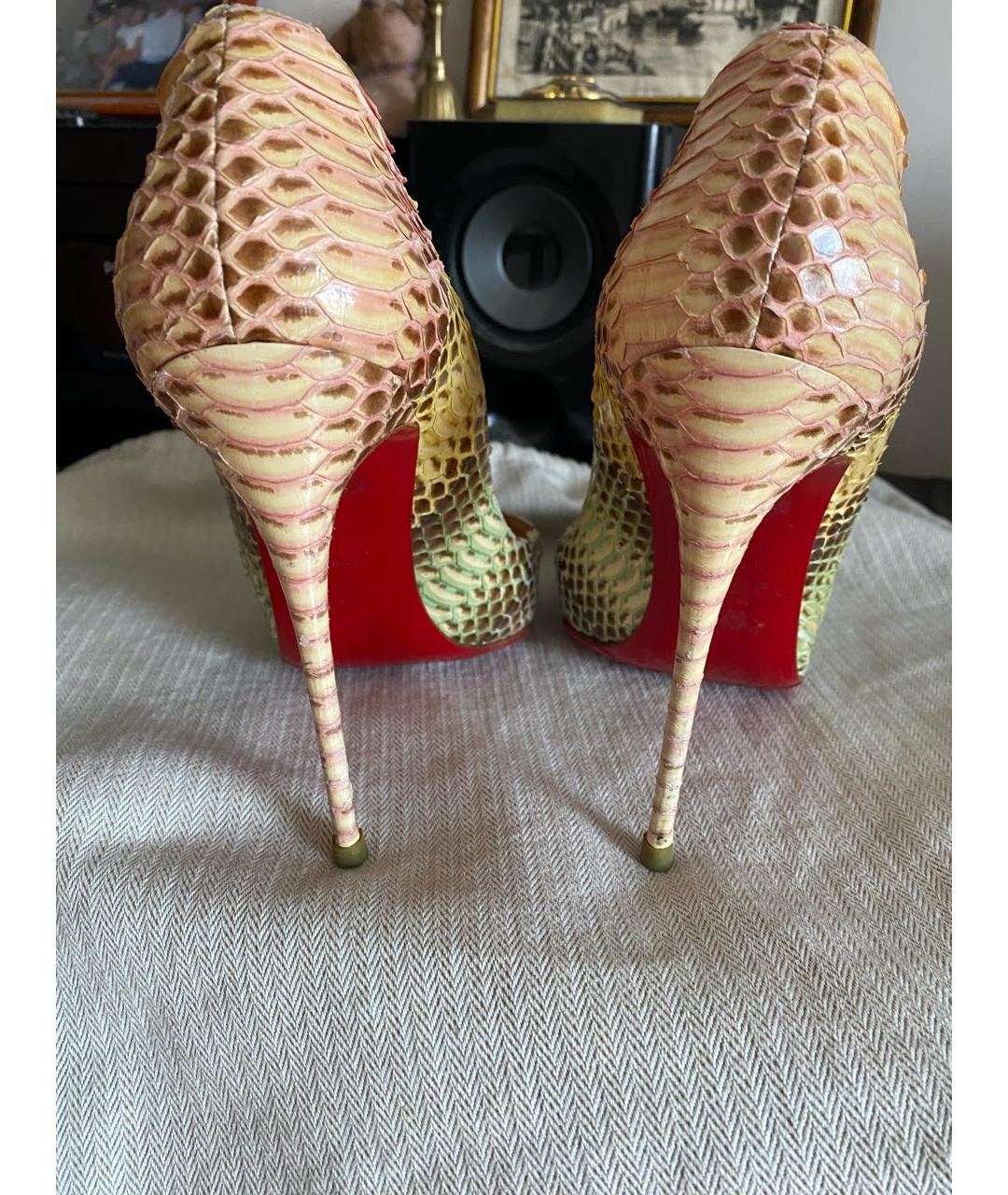 CHRISTIAN LOUBOUTIN Мульти туфли из экзотической кожи, фото 4