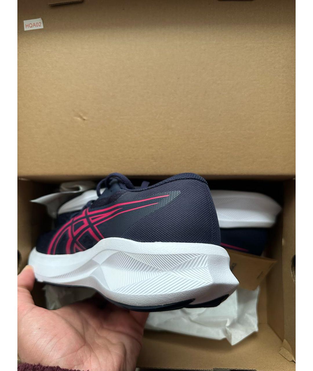 ASICS Синие текстильные кроссовки, фото 4