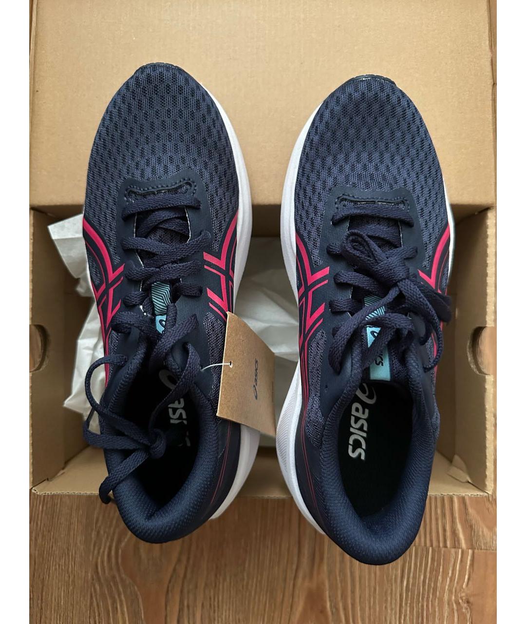 ASICS Синие текстильные кроссовки, фото 3
