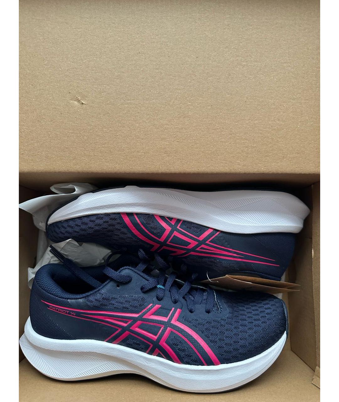 ASICS Синие текстильные кроссовки, фото 2