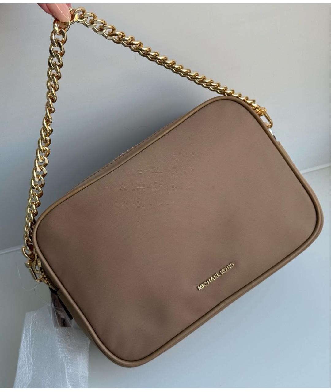 MICHAEL KORS Бежевая сумка через плечо, фото 6