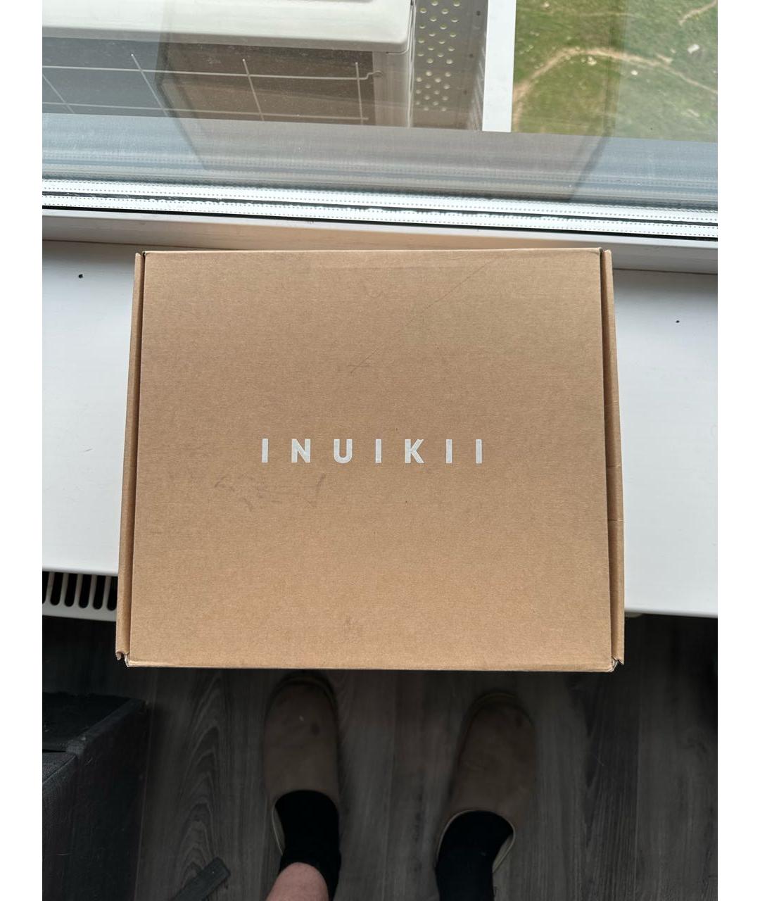 INUIKII Черные текстильные высокие ботинки, фото 7