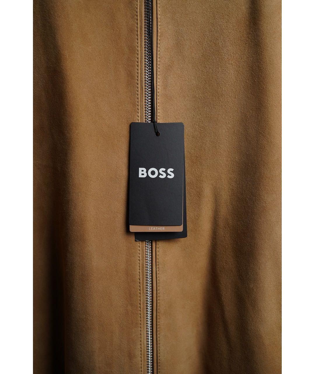 HUGO BOSS Коричневая замшевая куртка, фото 5