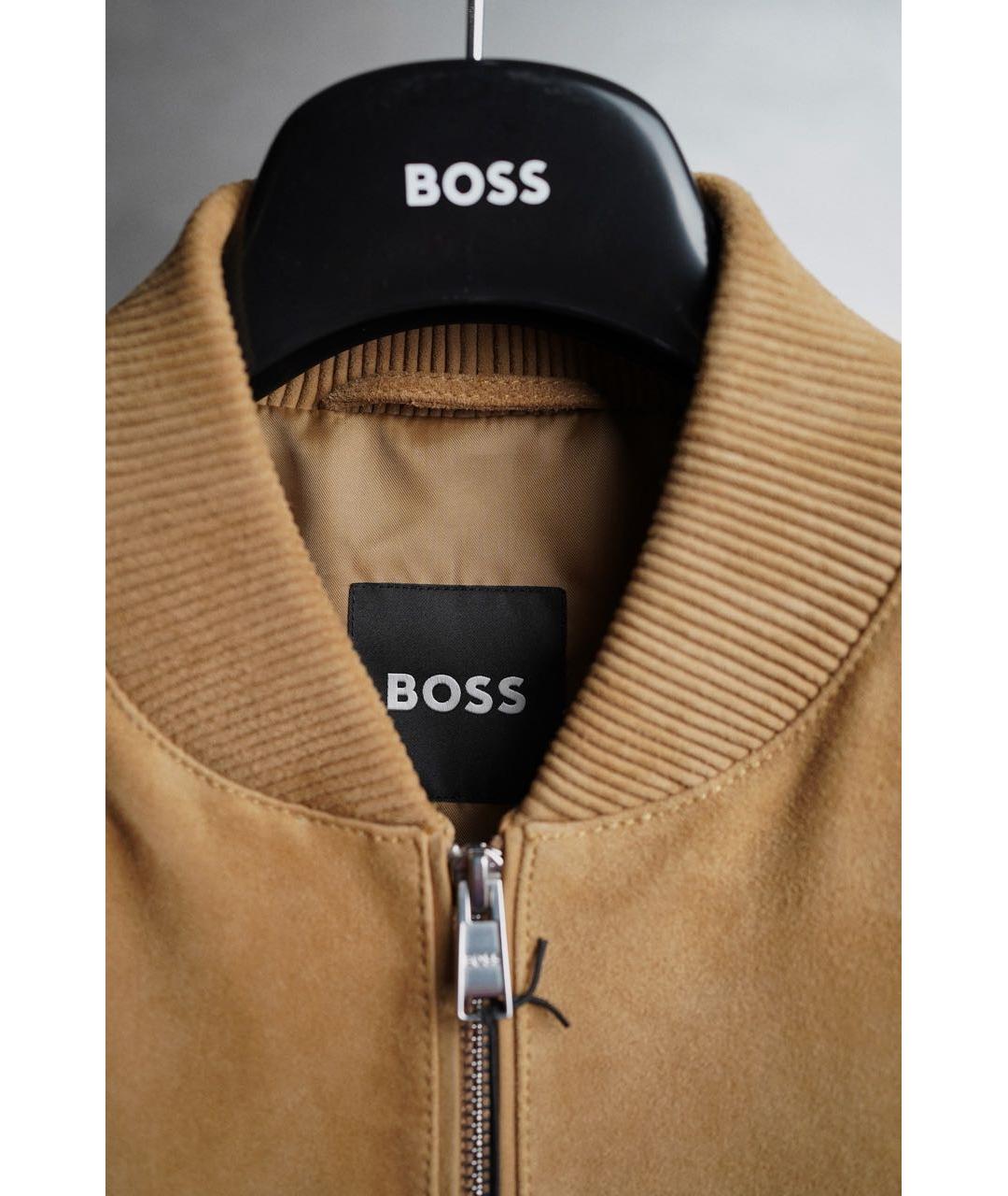 HUGO BOSS Коричневая замшевая куртка, фото 3