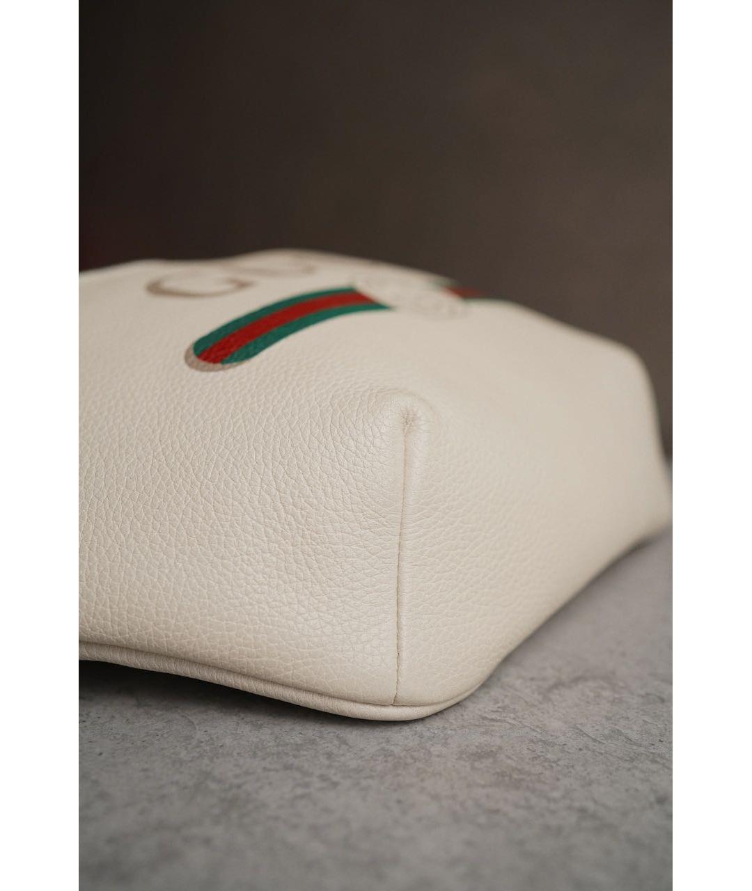 GUCCI Бежевая кожаная поясная сумка, фото 4