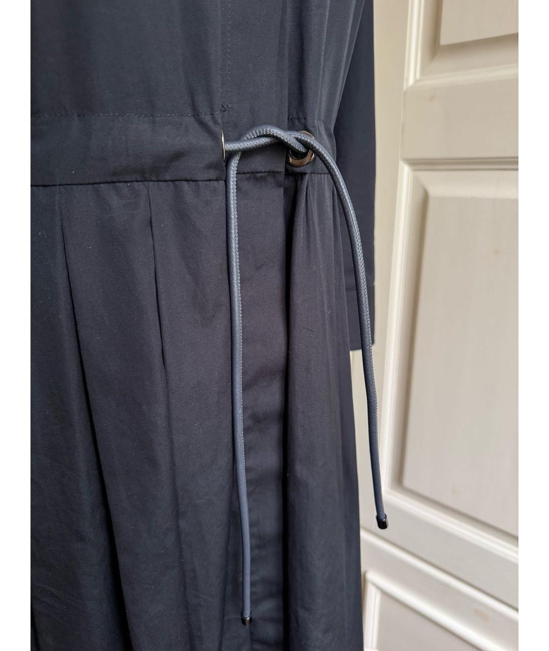 MAX MARA Черное хлопковое повседневное платье, фото 4