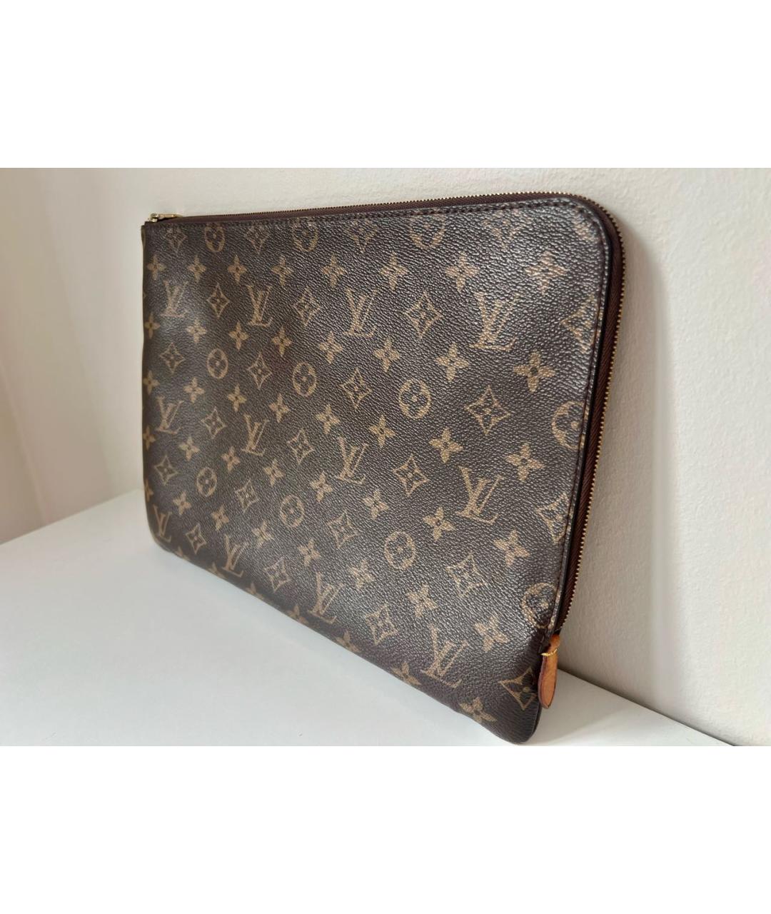 LOUIS VUITTON Коричневая папка для документов, фото 2