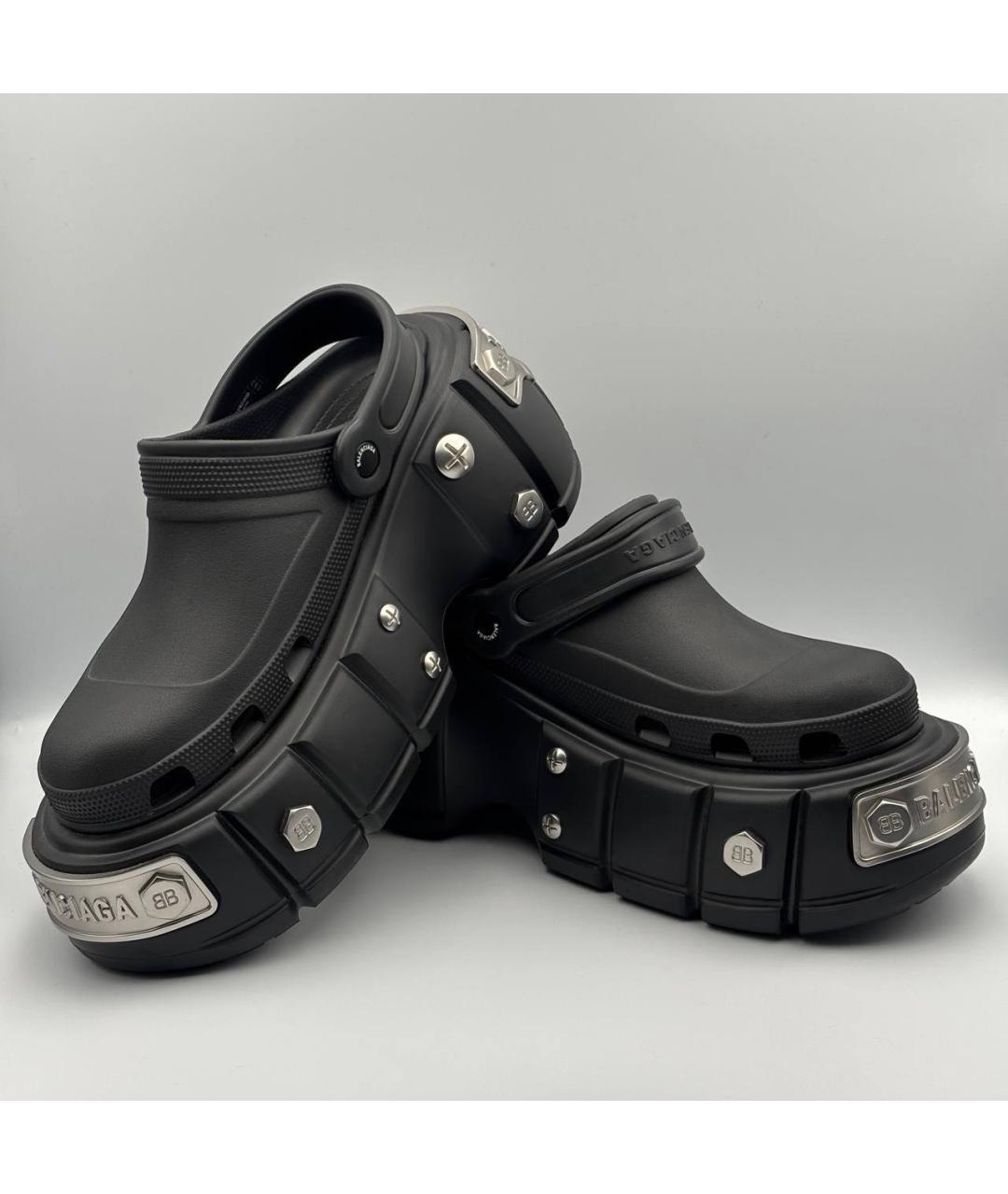 BALENCIAGA Черные сандалии, фото 4