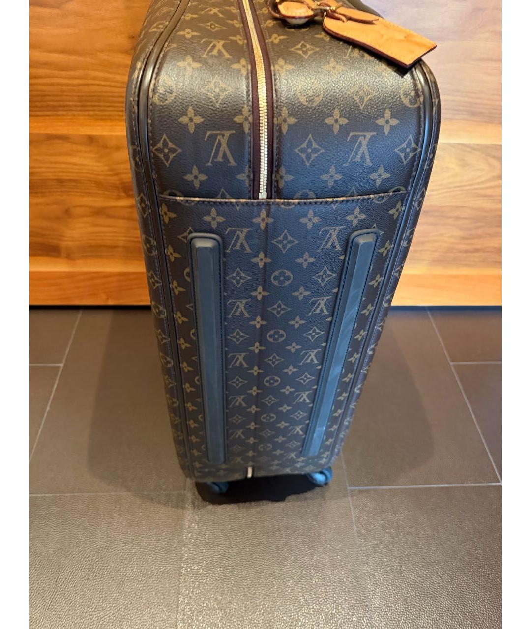 LOUIS VUITTON Коричневый чемодан, фото 6