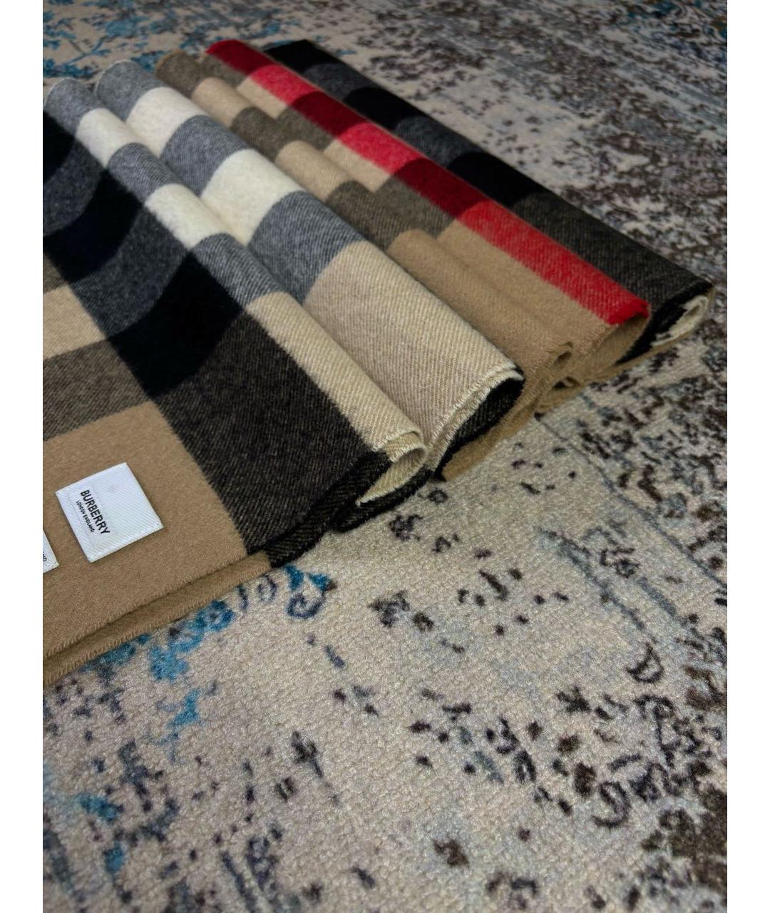 BURBERRY Мульти кашемировый шарф, фото 4