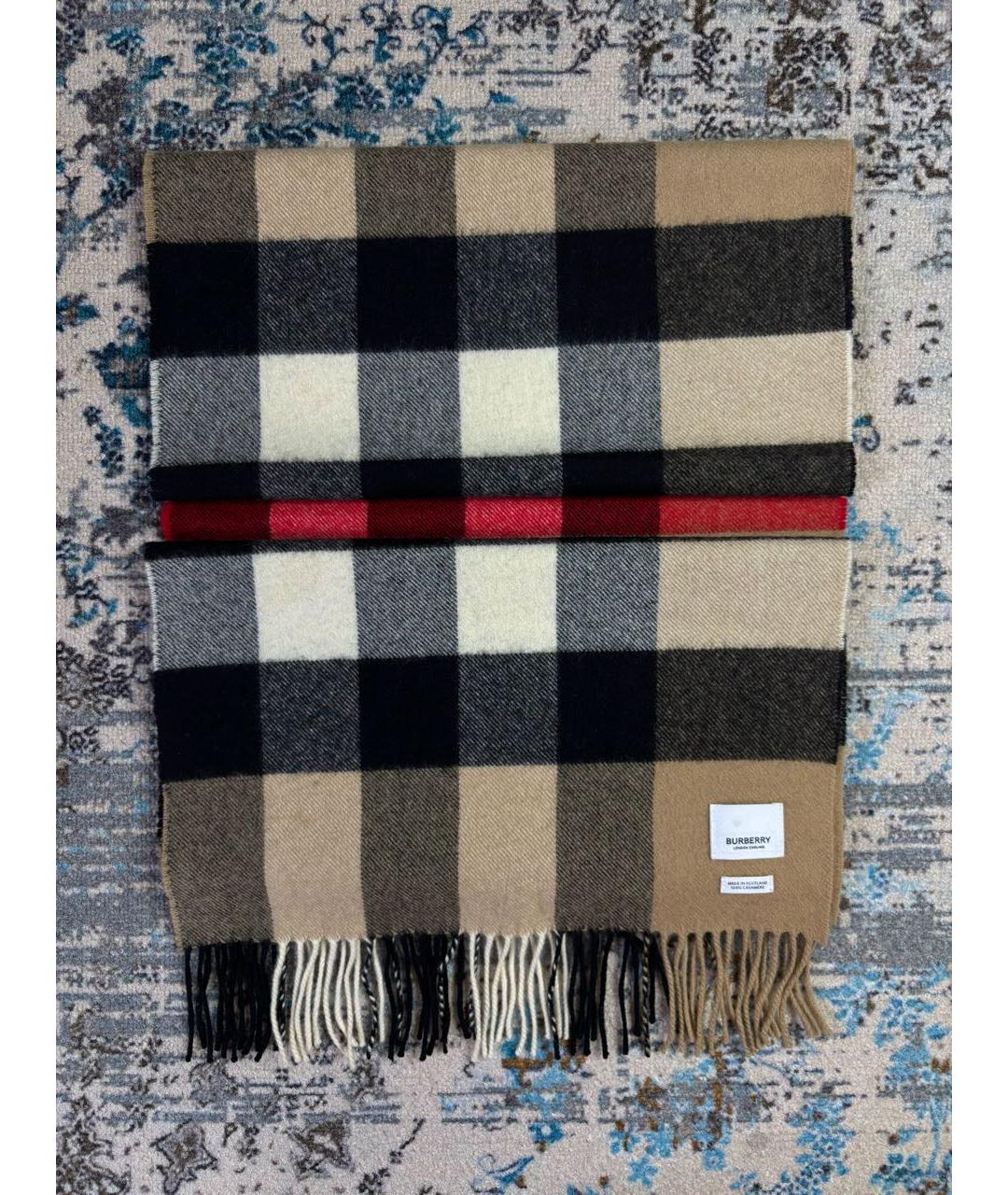 BURBERRY Мульти кашемировый шарф, фото 6