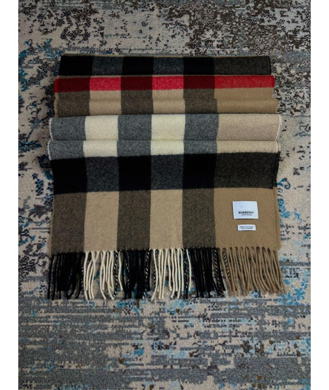BURBERRY Мульти кашемировый шарф, фото 9