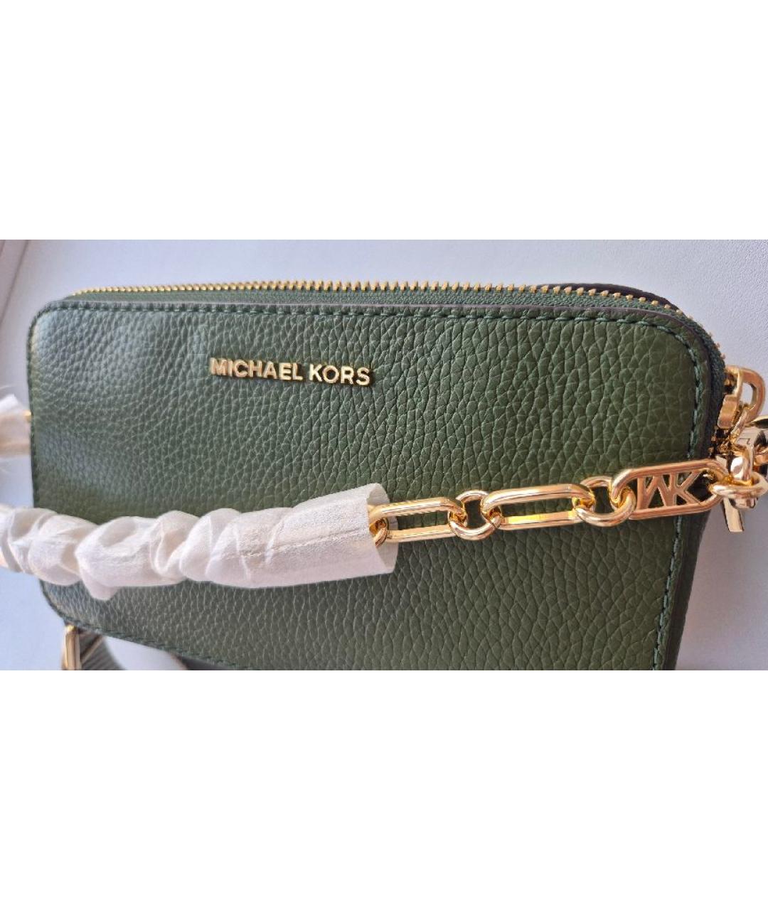 MICHAEL KORS Зеленая сумка через плечо, фото 4