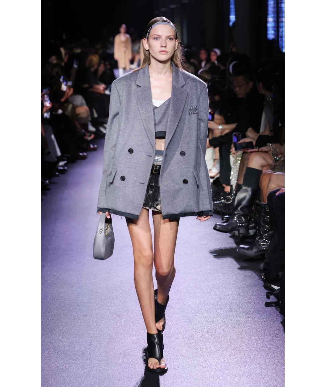 MIU MIU Мульти хлопковая юбка мини, фото 6