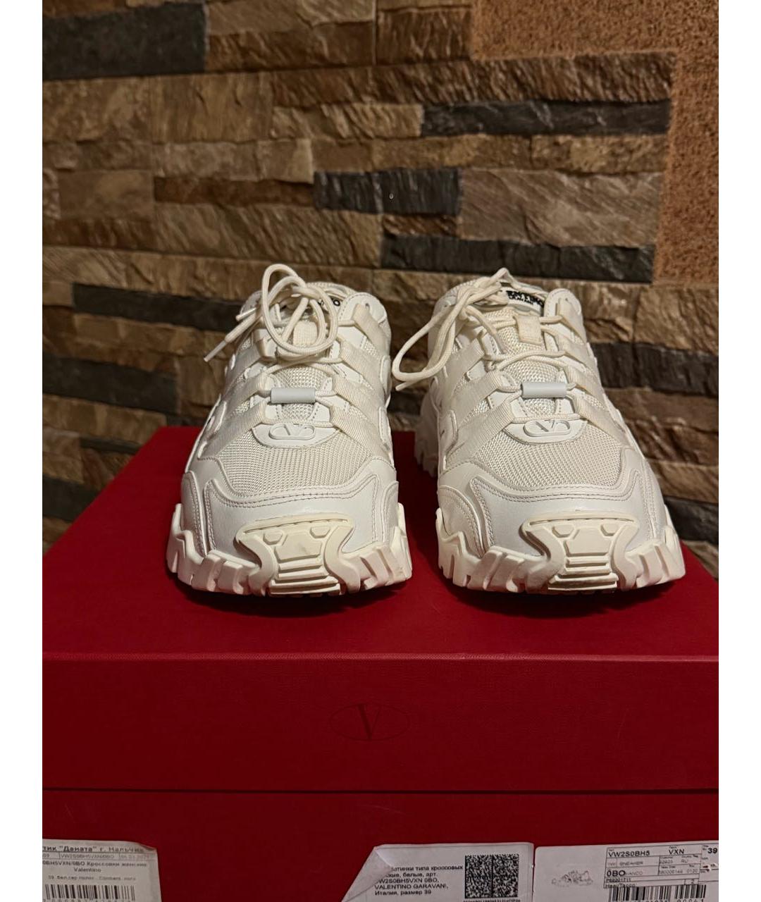VALENTINO Белые текстильные кроссовки, фото 2
