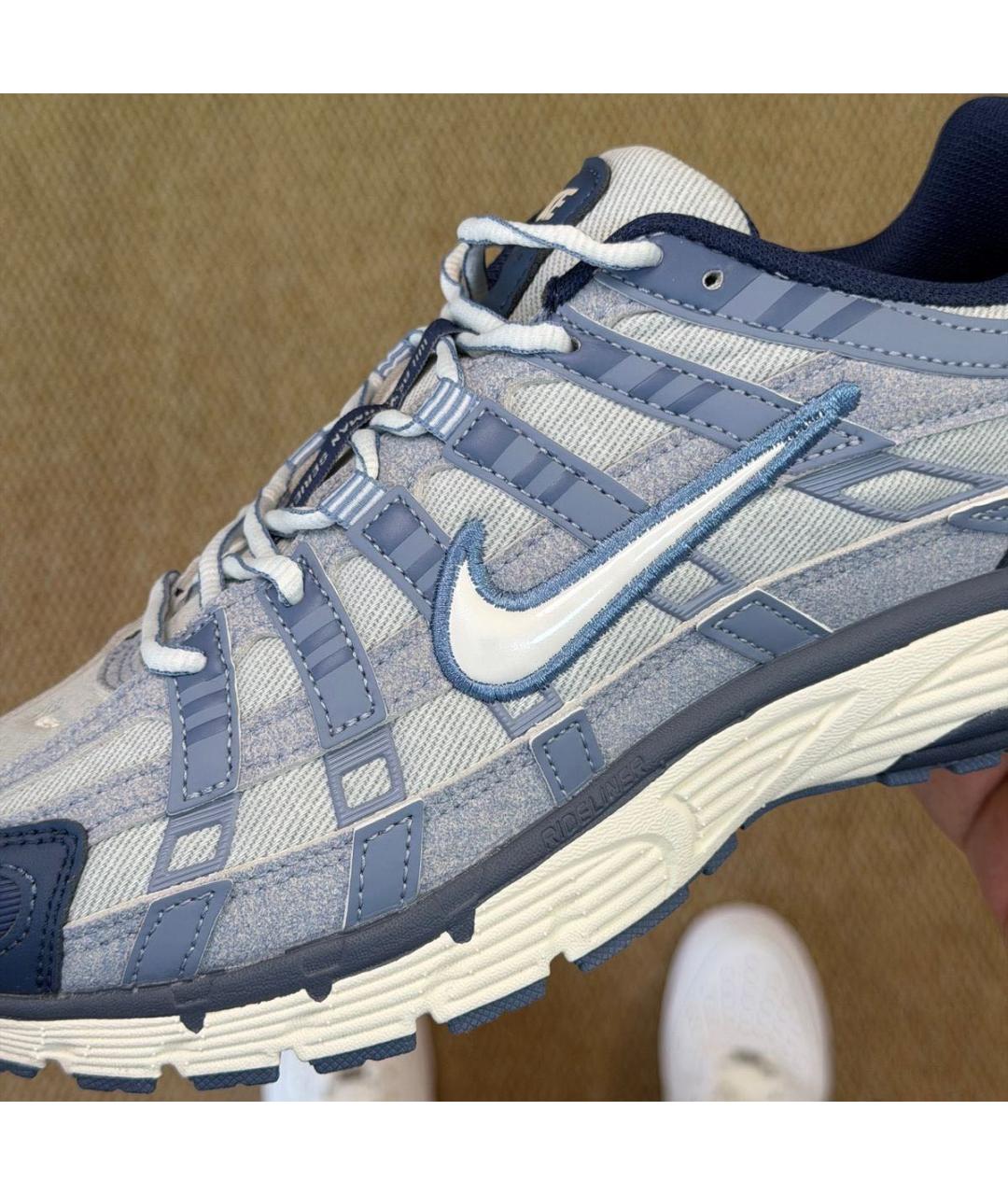 NIKE Синие текстильные низкие кроссовки / кеды, фото 8