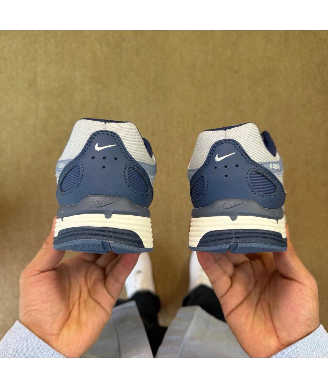 NIKE Синие текстильные низкие кроссовки / кеды, фото 7