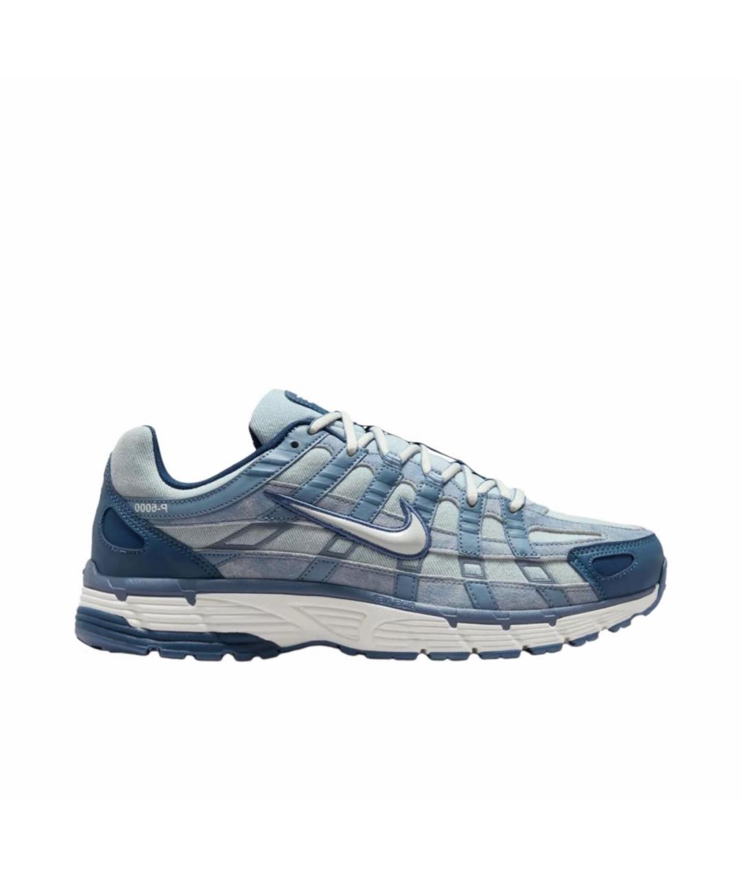 NIKE Синие текстильные низкие кроссовки / кеды, фото 1
