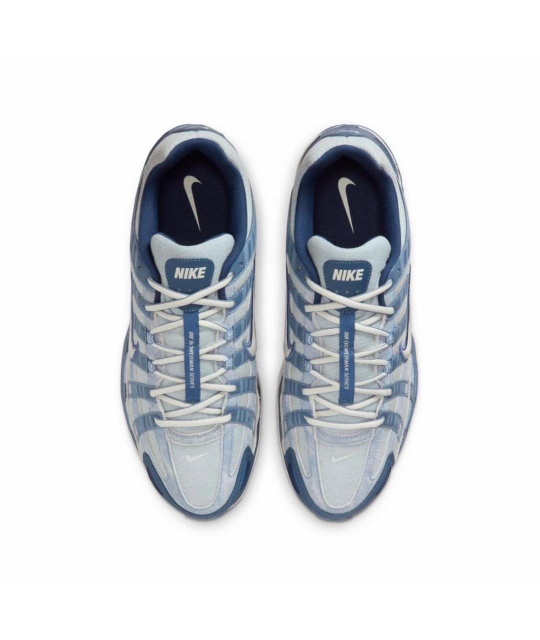 NIKE Синие текстильные низкие кроссовки / кеды, фото 3