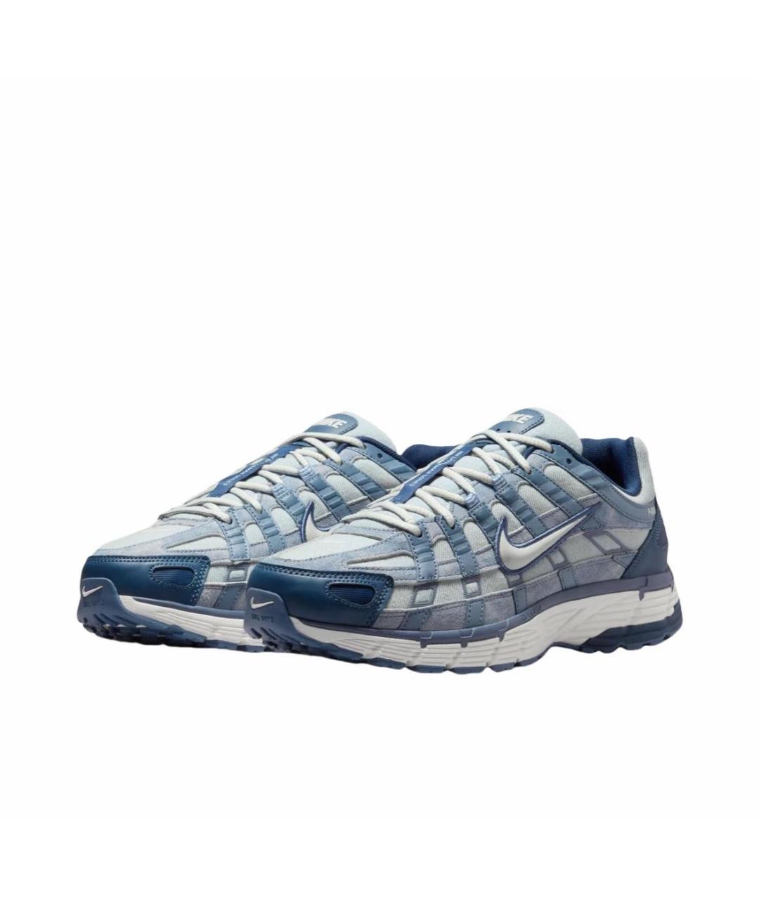 NIKE Синие текстильные низкие кроссовки / кеды, фото 2