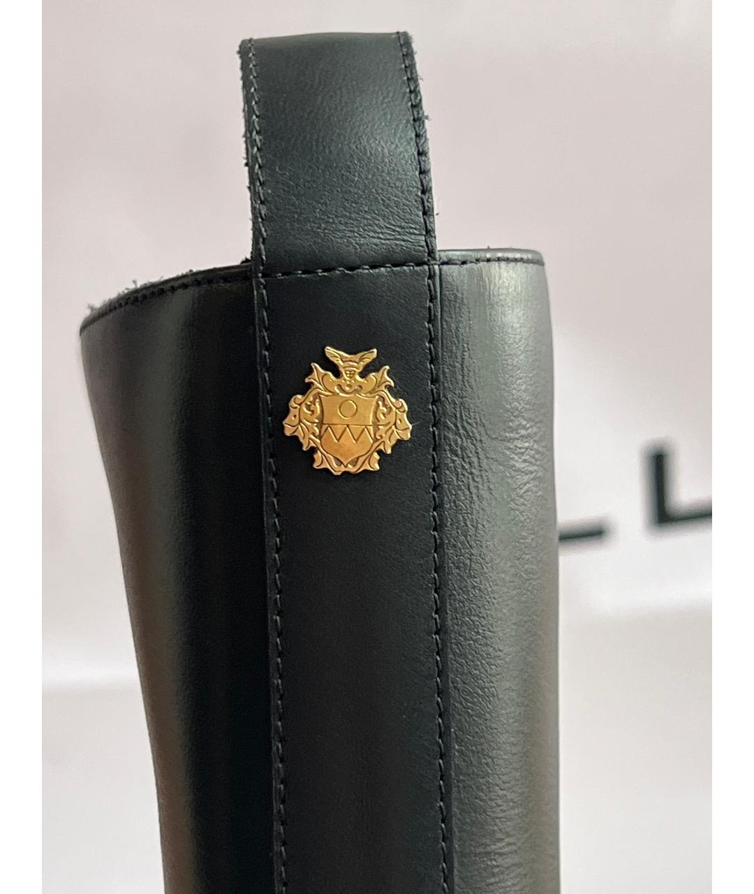 BALLY Черные кожаные сапоги, фото 6