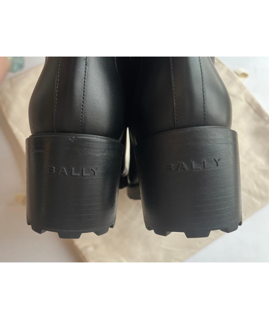 BALLY Черные кожаные сапоги, фото 4