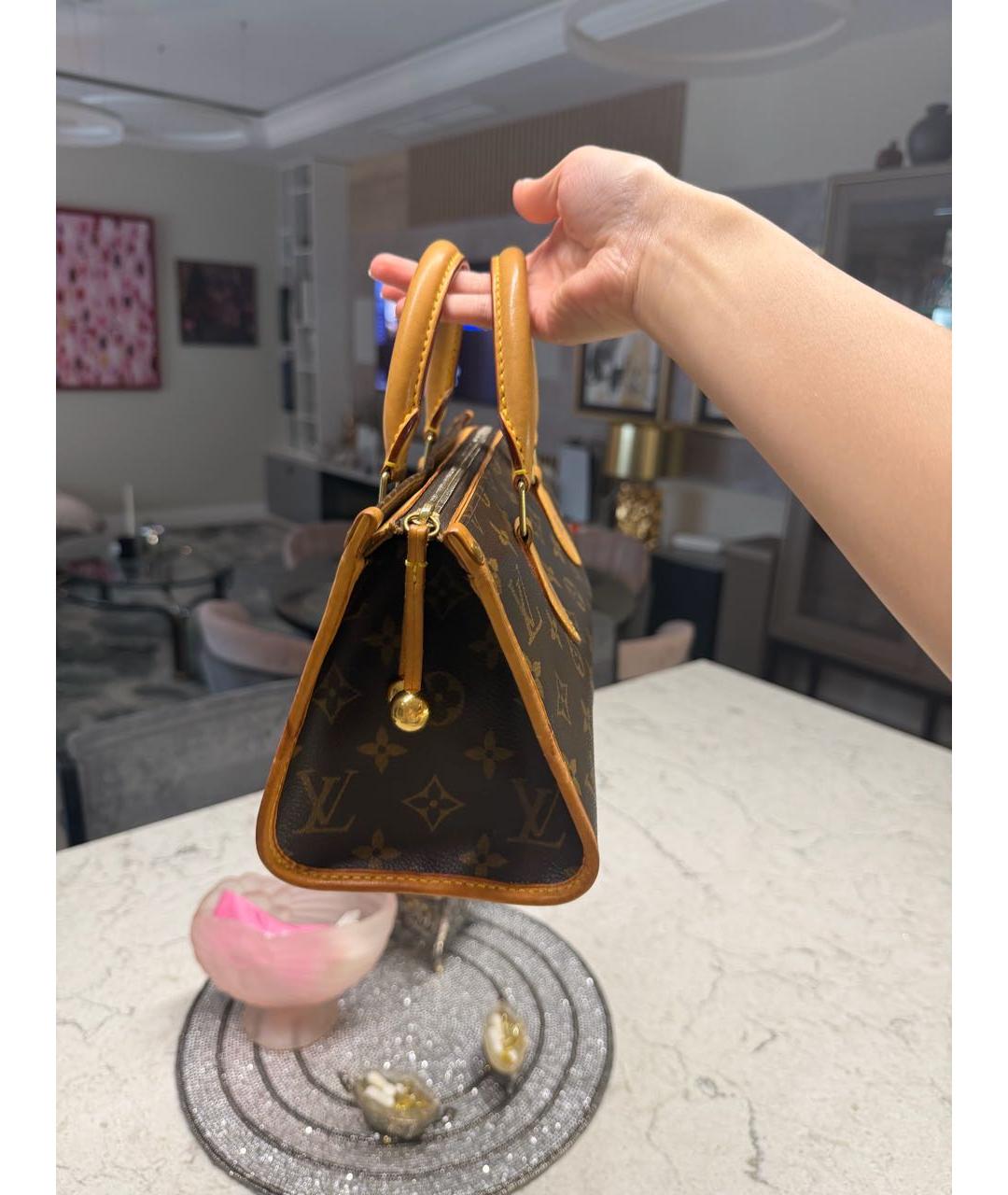 LOUIS VUITTON Коричневая сумка с короткими ручками, фото 4
