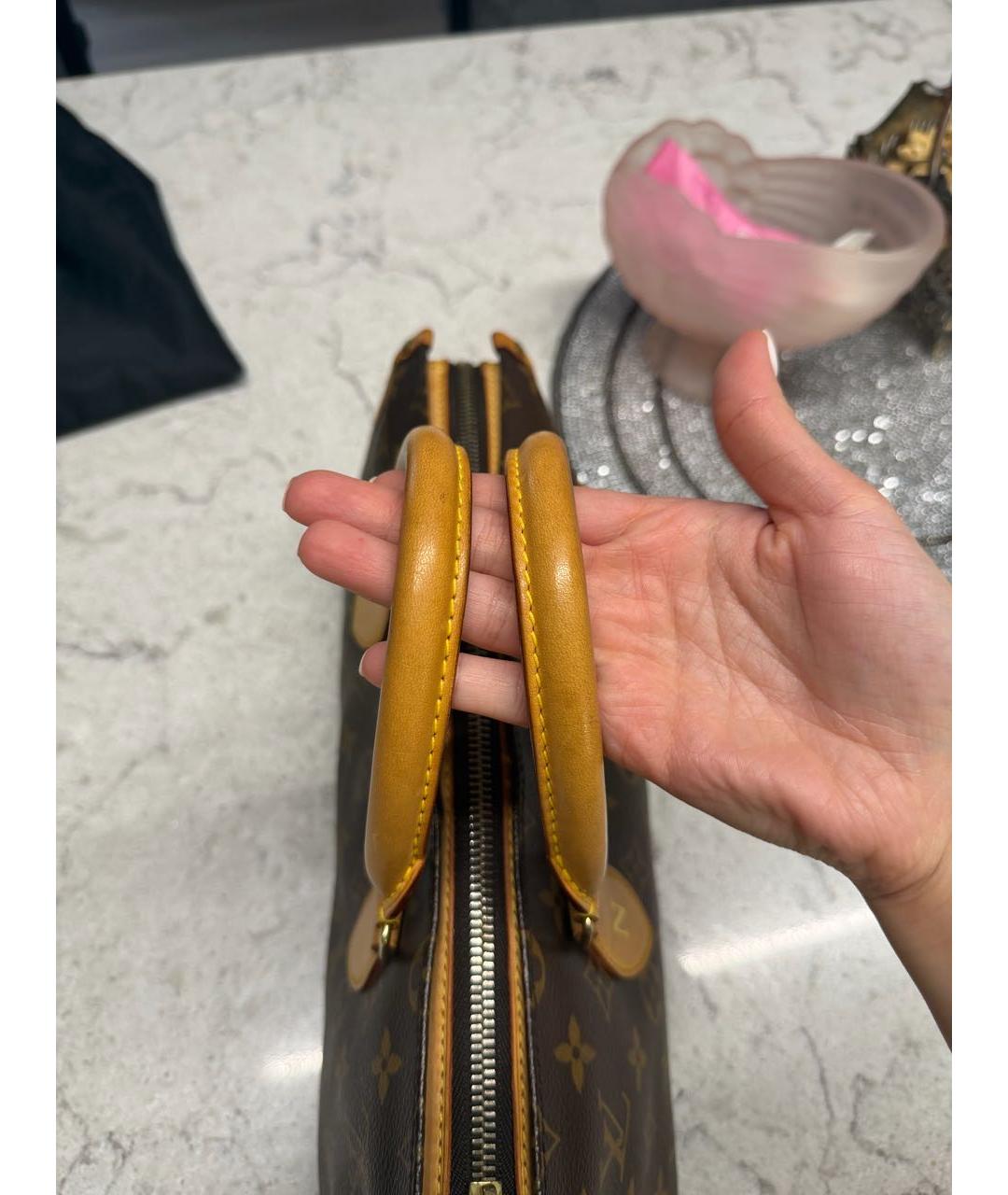 LOUIS VUITTON Коричневая сумка с короткими ручками, фото 6