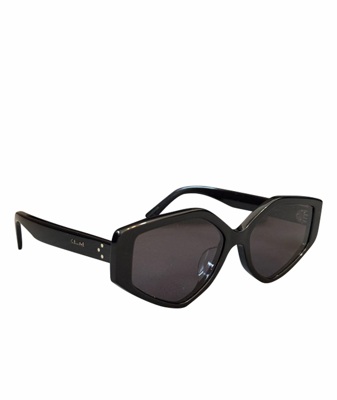CELINE Черные пластиковые солнцезащитные очки, фото 1