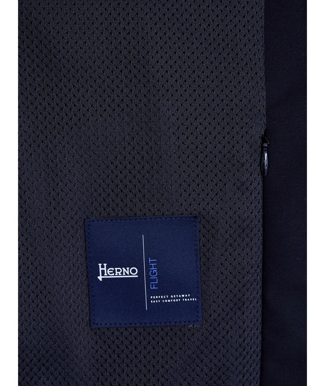 HERNO Темно-синяя полиамидовая куртка, фото 6