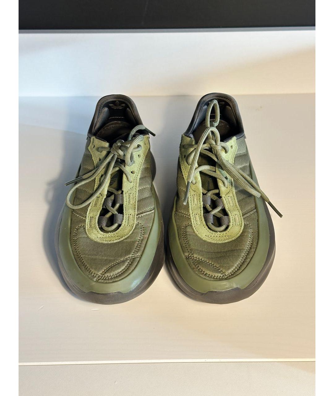 ADIDAS Зеленые текстильные кроссовки, фото 2