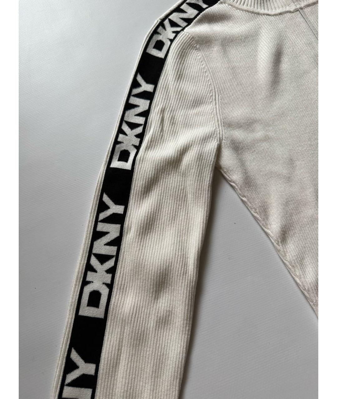 DKNY Белая водолазка, фото 3
