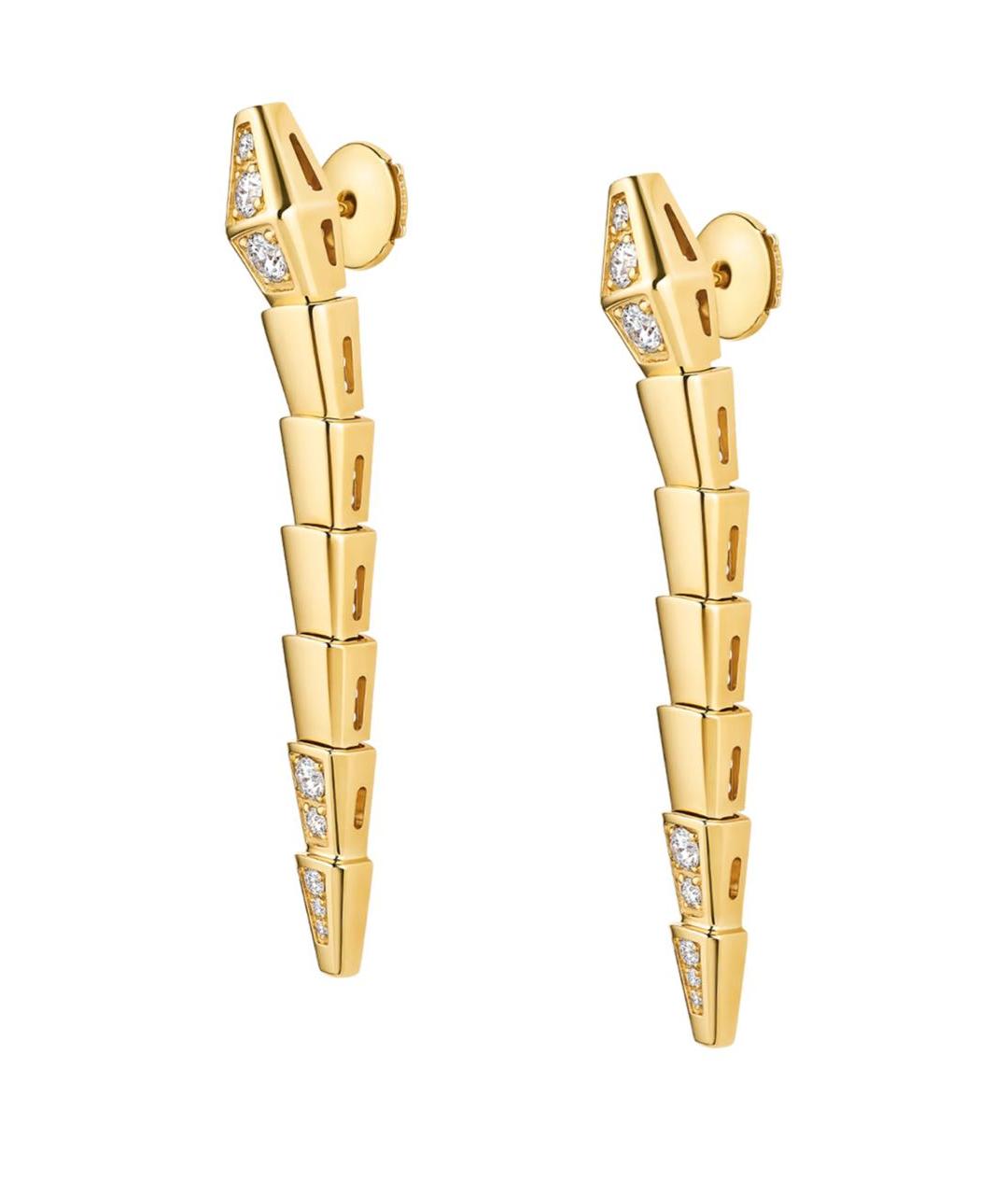 BVLGARI Золотые серьги из желтого золота, фото 2