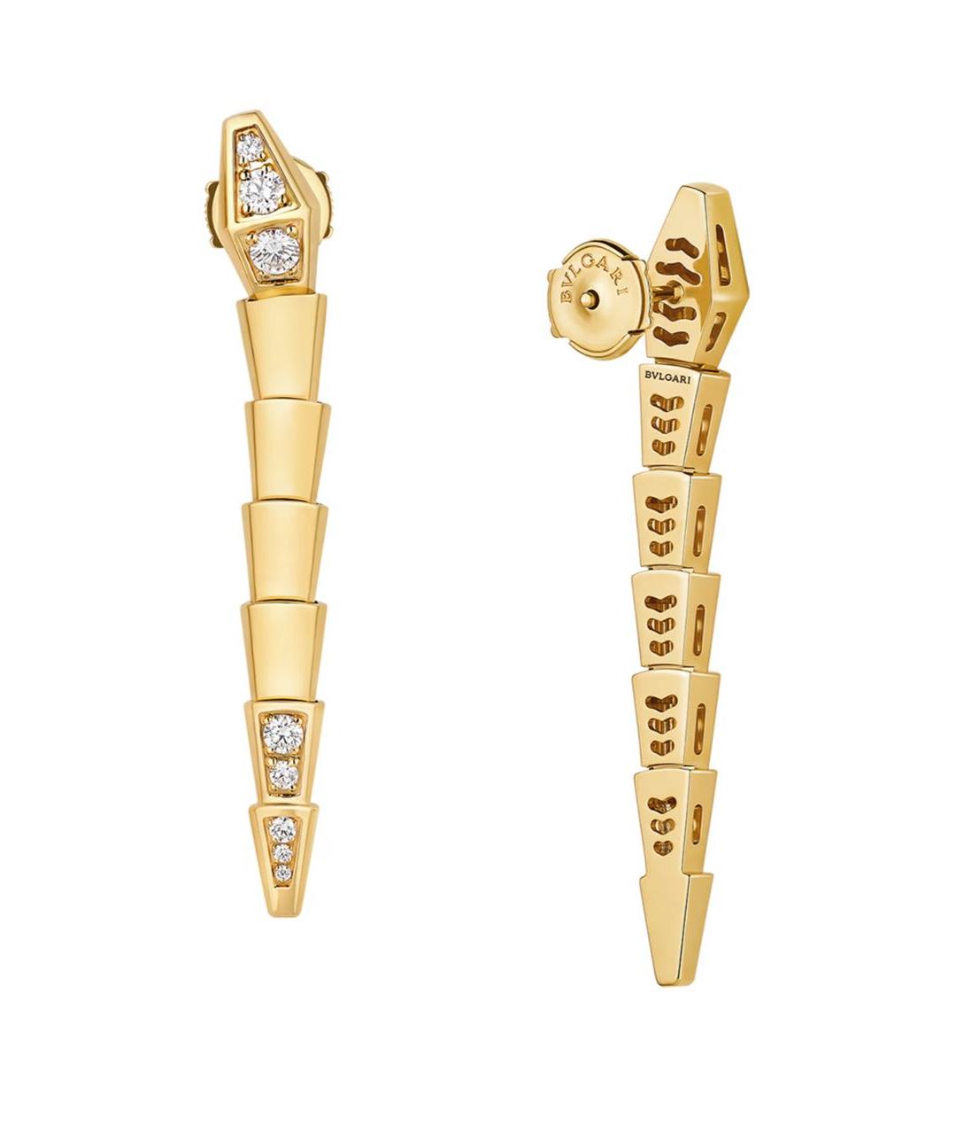 BVLGARI Золотые серьги из желтого золота, фото 3